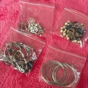 Elegant Silver and Gold Jewelry Set